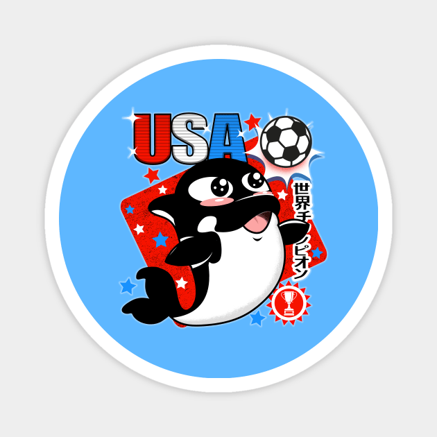 USA Soccer Champs Magnet by PalmGallery